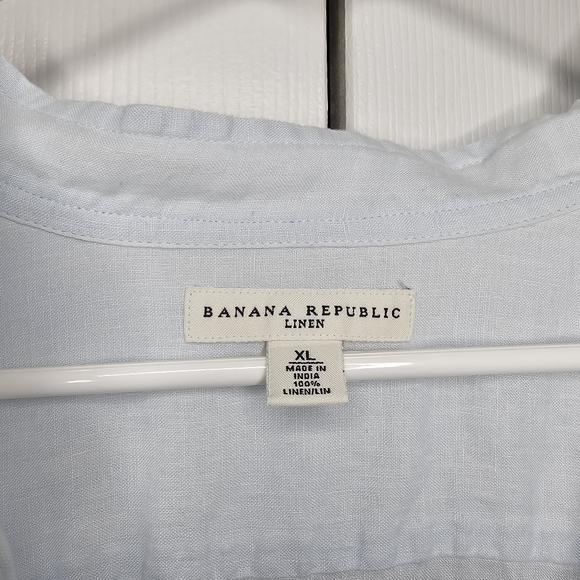 Banana Republic Linen Long Sleeve Shirt Sz xl - Picture 2 of 8
